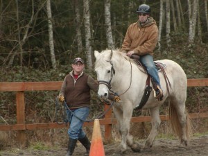 Charmeon under saddle