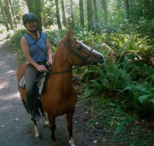 Terry & Skittles on the trail!