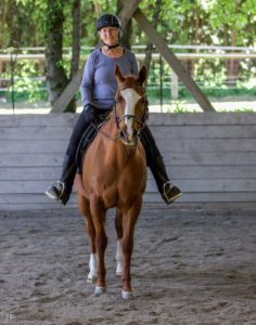 Jane Millar with Scarlet