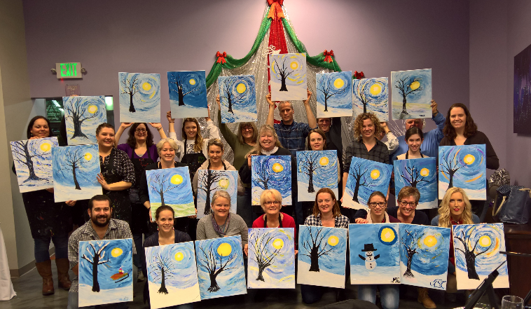 2nd Annual Paint & Sip, Dec 9, 2017